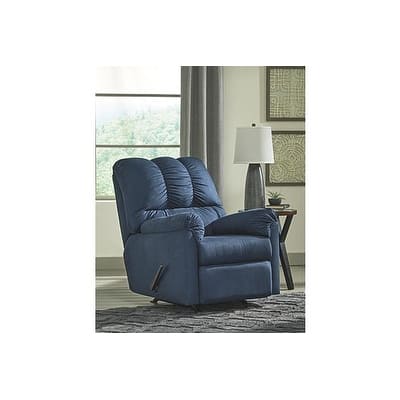 Darcy Contemporary Blue Rocker Recliner