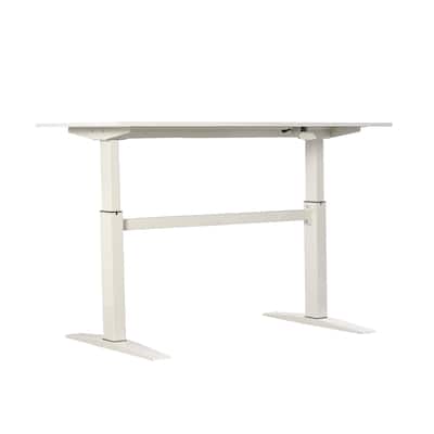 47" Tech Desk Standing and Adjustable Desk In White