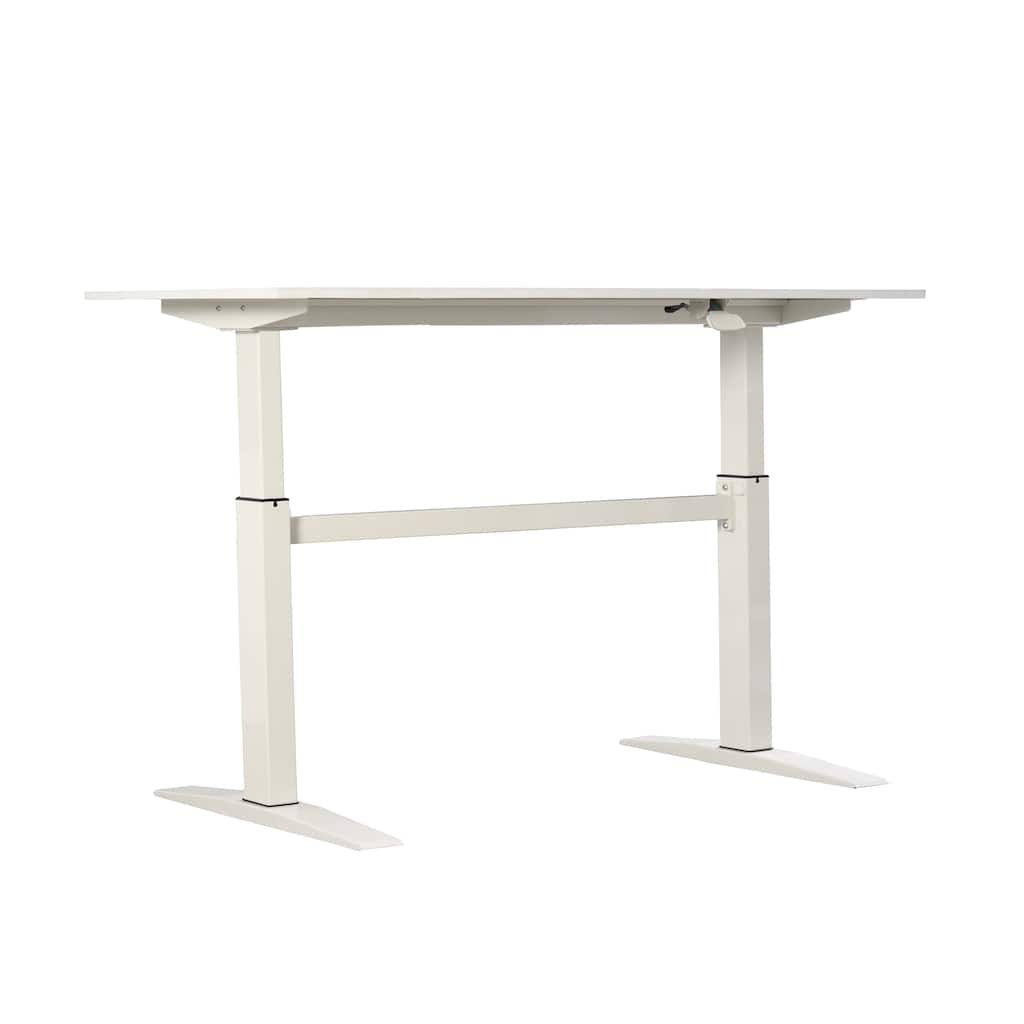 47" Tech Desk Standing and Adjustable Desk In White