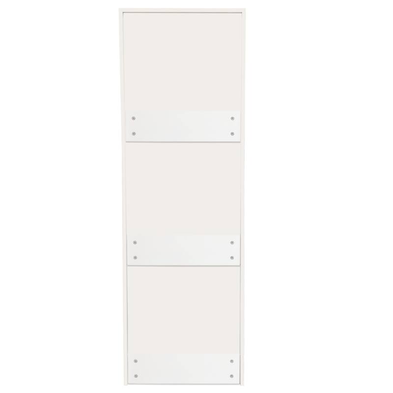 4-Tier Slide-Out Bookcase with Wheels, Narrow Hidden Storage Cabinet with Pull-Out Shelving for Home Office