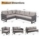 preview thumbnail 2 of 12, Fire Pit with Table Patio Rattan Sofa Swivel Chair - Grey cushion