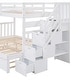 preview thumbnail 15 of 38, Twin/Full Bunk Bed with Trundle, Drawers & Safe Staircase - Space-Saving Design