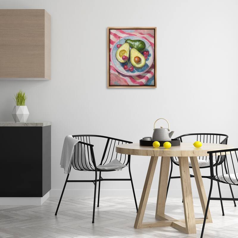 Stupell Avocado & Fruits Meal Framed Floater Canvas Wall Art Design By Lil' Rue