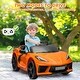 preview thumbnail 12 of 33, 12V Kids Ride on Car, Licensed Corvette Battery Powered Car, Toddles Electric Sports Car Toy with Remote Control Orange