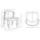 preview thumbnail 3 of 7, Manhattan Comfort Ola Chenille Wood Dining Chair
