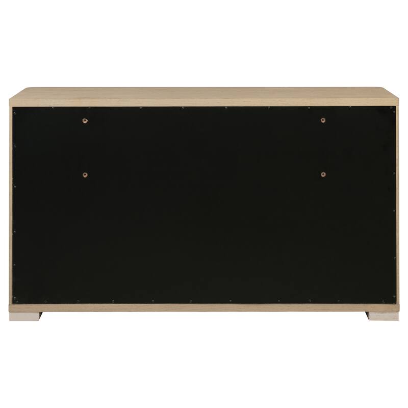 Ladera 6-drawer Bedroom Dresser and Mirror Light Elm