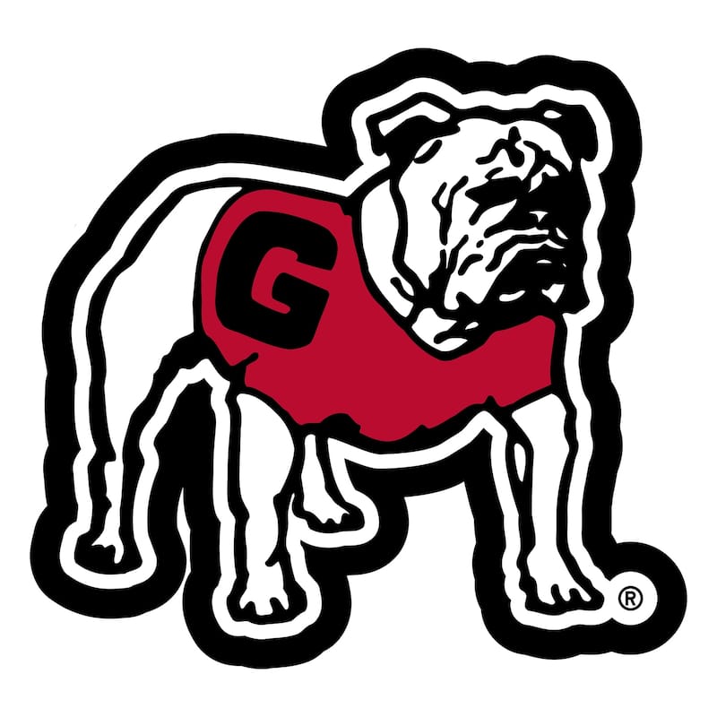 University of Georgia Alternate Bulldog Logo College Mascot Plug-In LED Lighted Sign