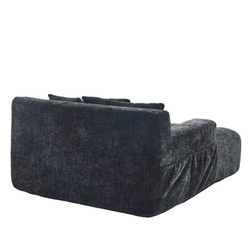 Futon Sofa Bed,3-in-1 Multi-Functional Corduroy Sleeper Couch Pull-Out Bed,Adjustable Backrest and Pillows,Convertible Sofa Bed
