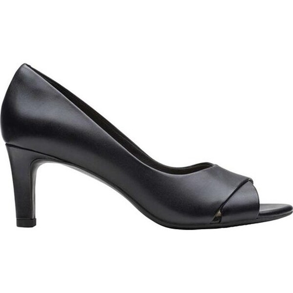 clarks open toe pumps