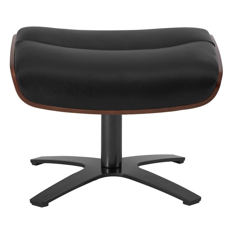 Spruce & Spring Leon Swivel Recliner Chair with Ottoman Set and Adjustable Headrest