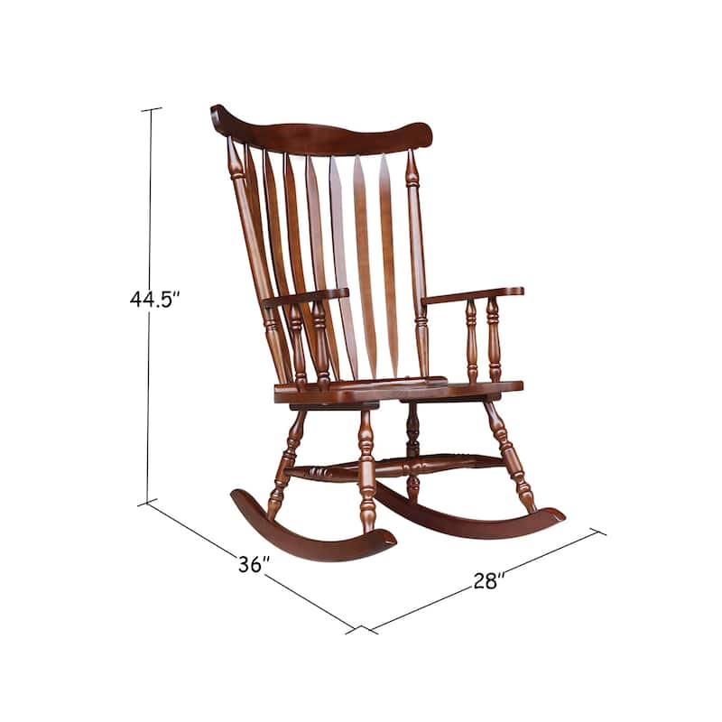 International Concepts Solid Wood Rocking Chair - 28"W x 36"D x 44.5"H