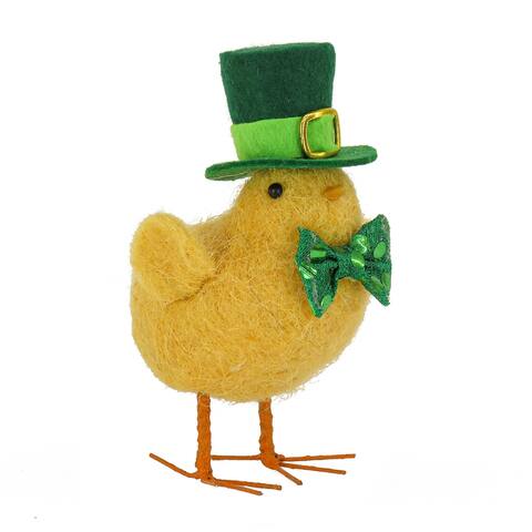 5" St. Patrick's Day Yellow Chick Decoration - 5 in