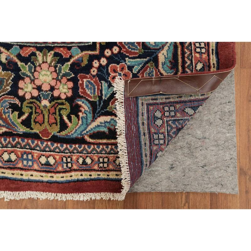 Hand Knotted Oriental 100% Wool Carpet Traditional Traditional Red Mahal Area Rug - 13' 10'' X 10' 6''