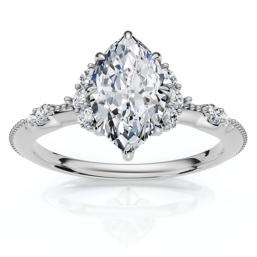 Bliss Diamond 1.20Ct Marquise Viviana Diamond Engagement Ring Gold Lab Grown EF/VS