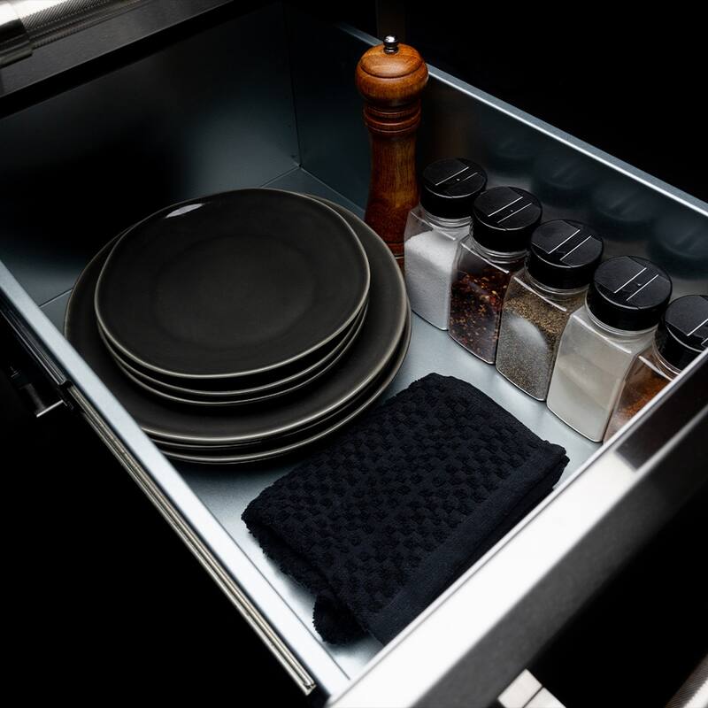Spire Stainless Steel Built-in Vertical Double Drawers (5"/10"), 780-0017A