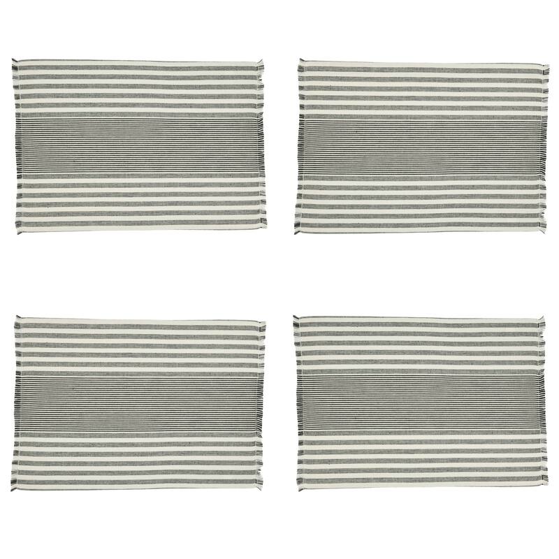 Placemats With Stripe Design (Set of 4)