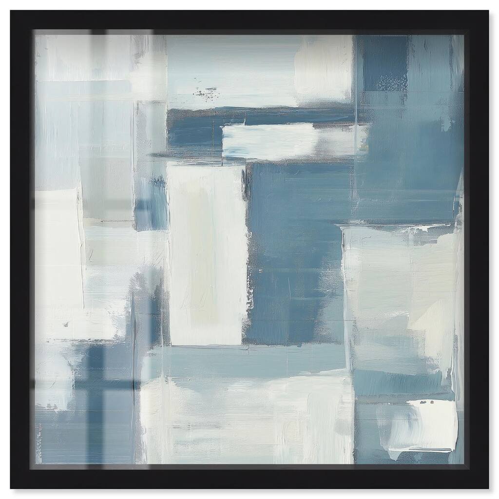 Deconstructed Blue III Shadowbox by Art Remedy