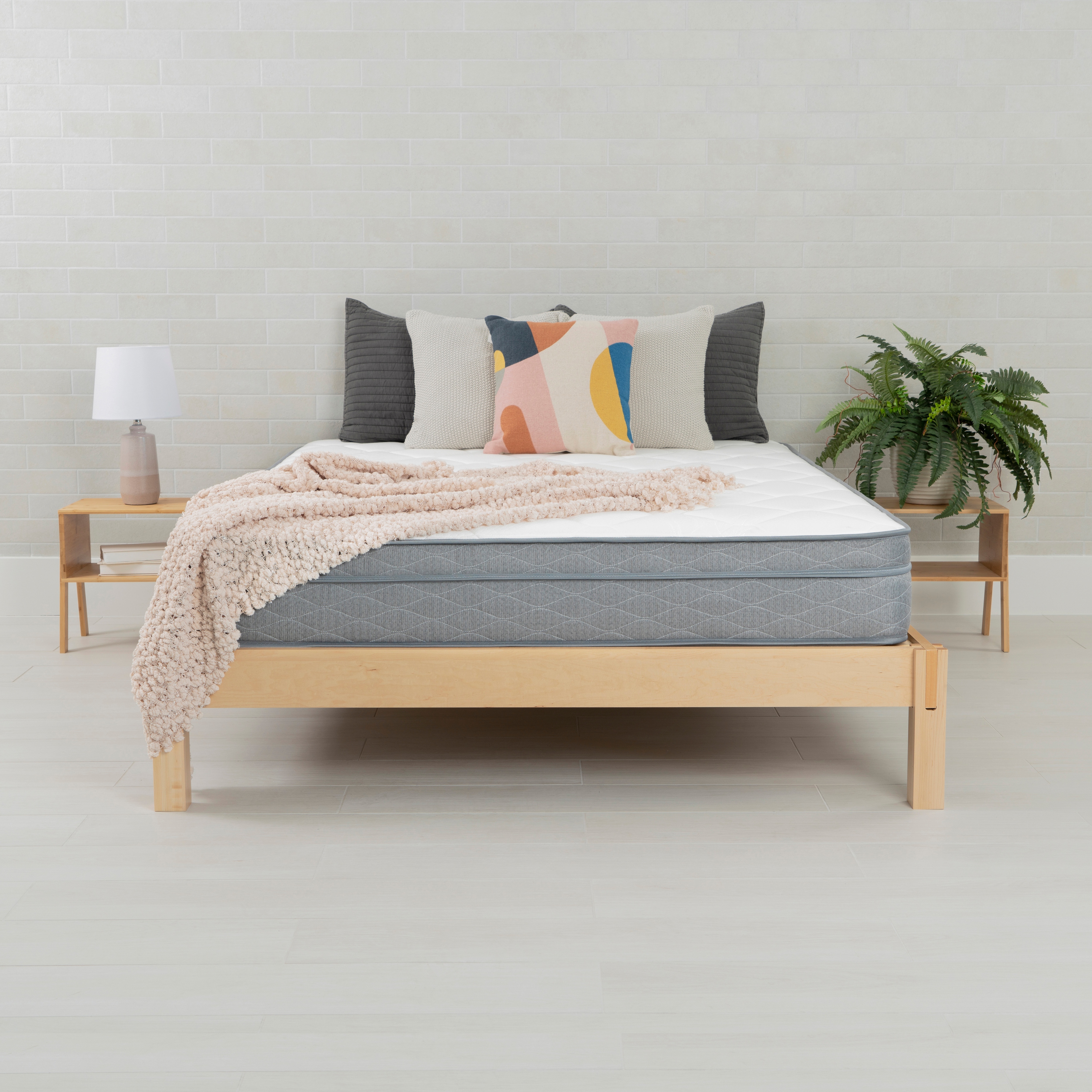 Queen pillow top hotsell mattress set sale