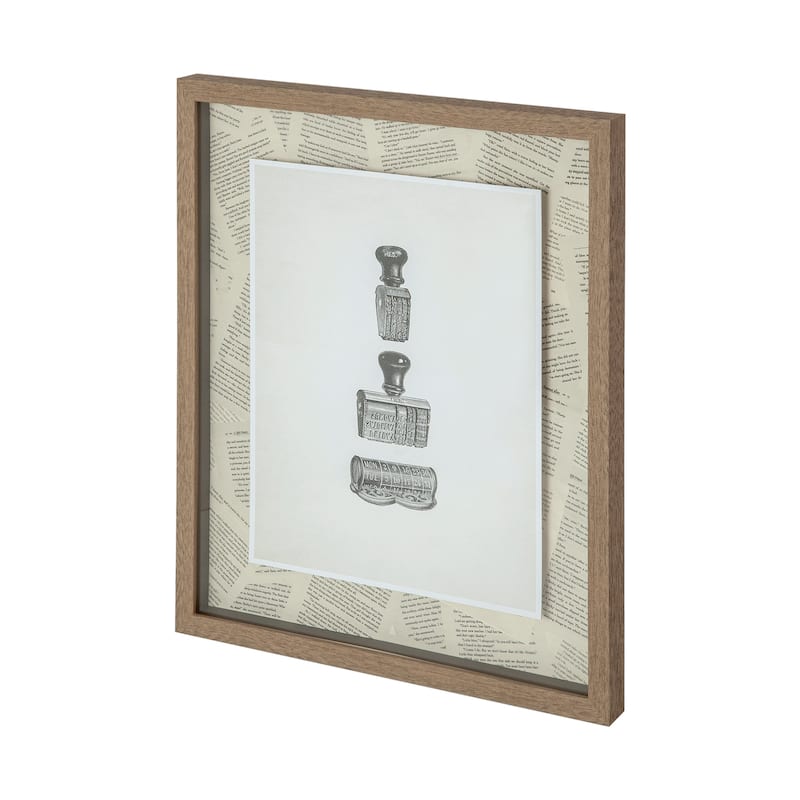 Stamped Framed Art Print
