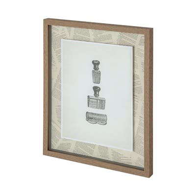 Stamped Framed Art Print