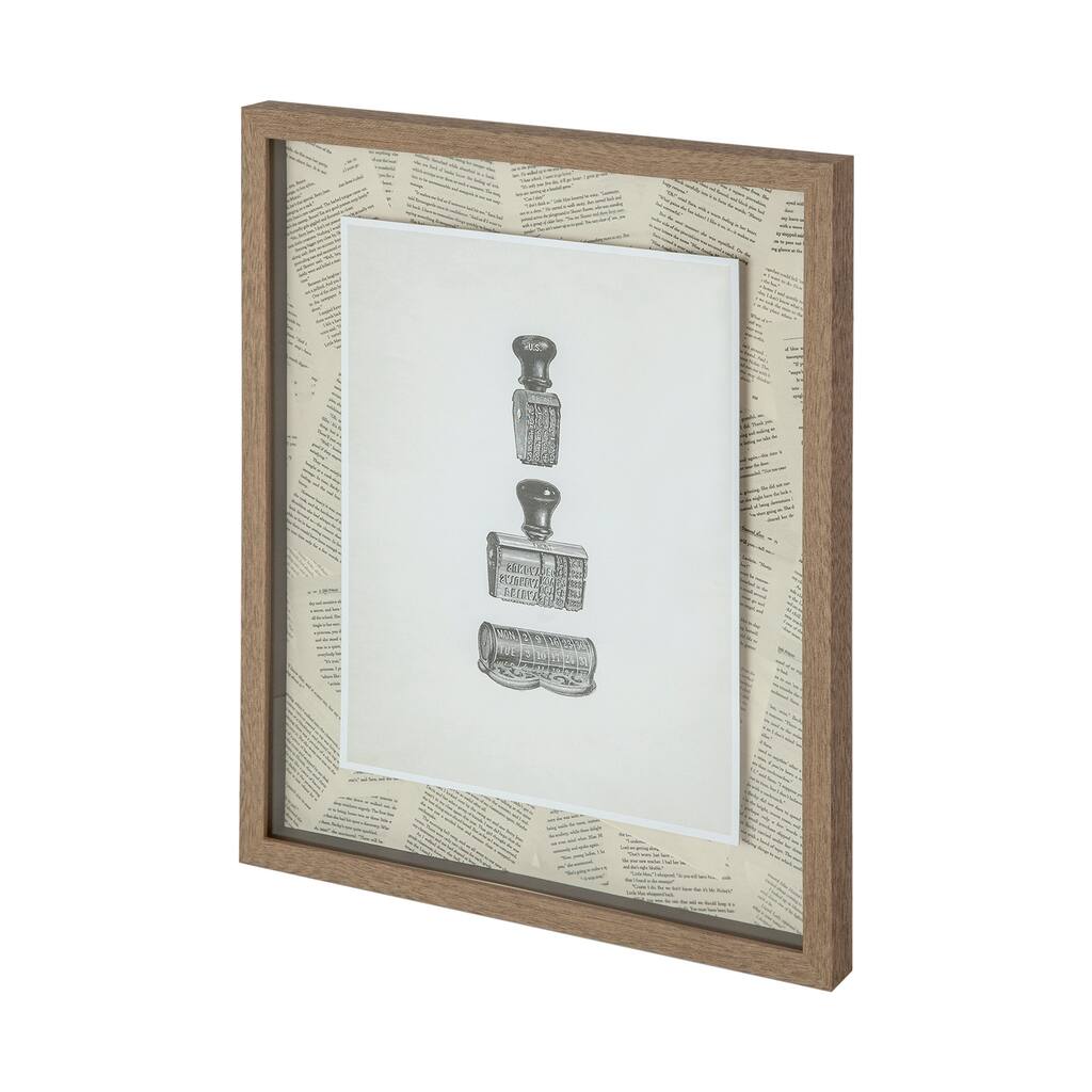 Stamped Framed Art Print