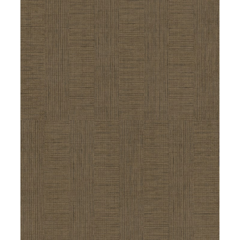 Advantage Eldorado Brown Geometric Wallpaper - 20.9in x 396in x 0.025in - 20.9in x 396in x 0.025in