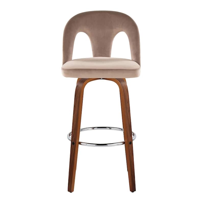 Ava Upholstered 30" Fixed-Height Counter Stool - Set of 2