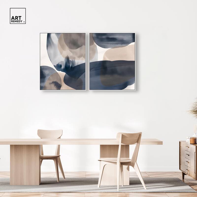 Rust and Noir Canvas Set of 2 by Art Remedy