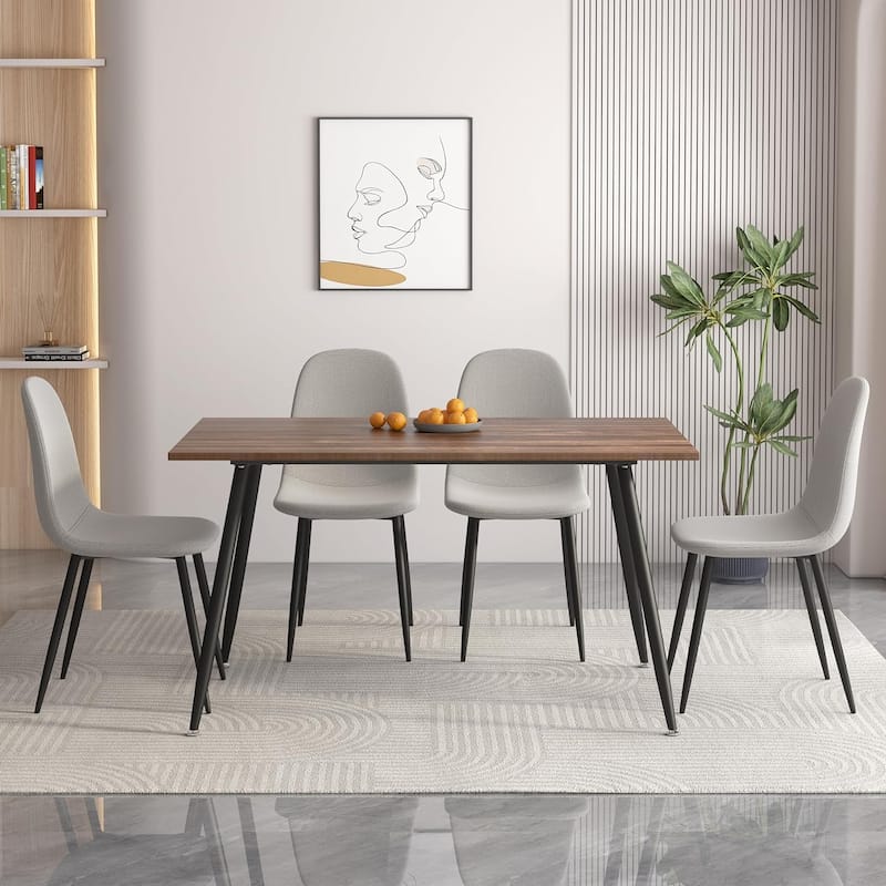 Modern Upholstered Cover Dining Chair for Kitchen, Set of 4 - N/A
