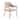 Modrest George Modern Beige Fabric & Antique Brass Dining Chair