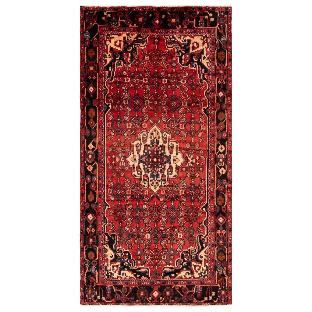 ECARPETGALLERY Hand-knotted Andelz Red Wool Rug - 5'2 x 10'4