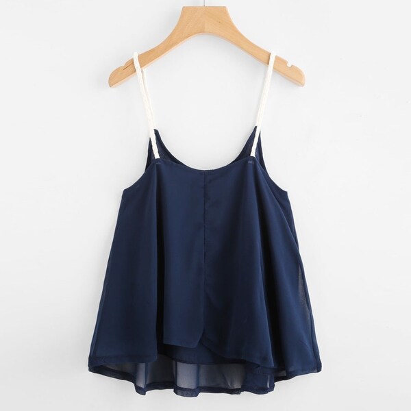 navy cami vest