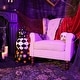preview thumbnail 7 of 11, Haunted Hill Farm 2.4-Ft. Designer Polka Dot Checkerboard Pumpkin Stack Halloween Decoration