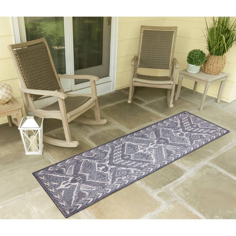 Liora Manne Malibu Ikat Indoor/Outdoor Rug