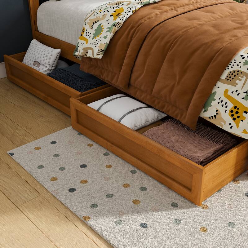 Felicity Platform Bed with Panel Footboard and Storage Drawers