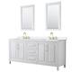 Option White, Gold Trim, White Quartz Top