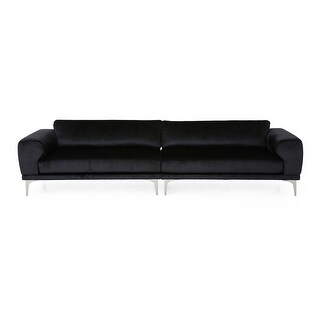Croydon Modern Glam 4-seater Velvet Sofa by Christopher Knight Home