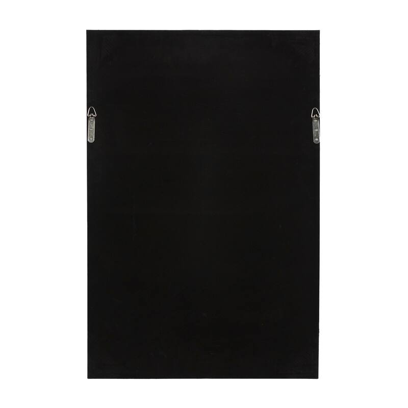 Gray Canvas Mixed Media Inspired Abstract Framed Wall Art with Black Frame - Grey