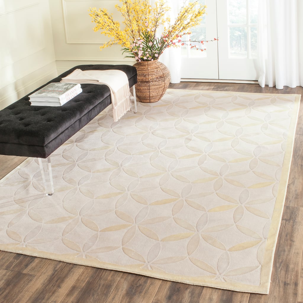 SAFAVIEH Couture Hand-knotted Tibetan Velli Modern Wool Rug