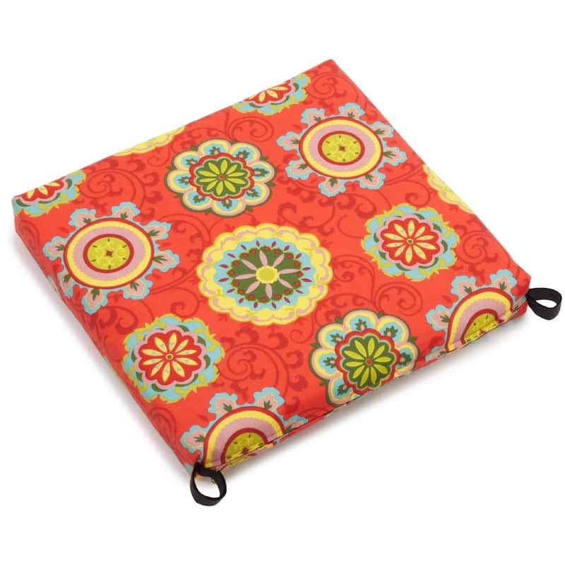 20-inch by 19-inch Indoor/Outdoor Chair Cushion - 20 x 19 - Farrington Terrace Grenadine