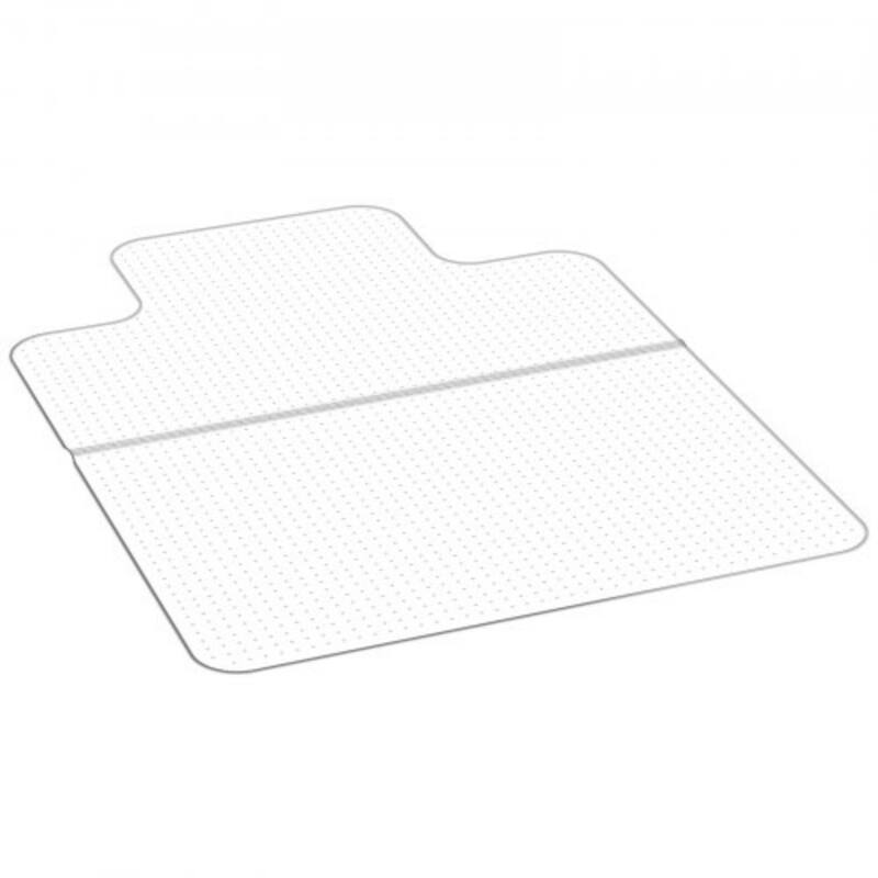 Transparent Frosted PVC Chair Mat 36x48 in with Studded Non-Slip Back - Transparent Frosted