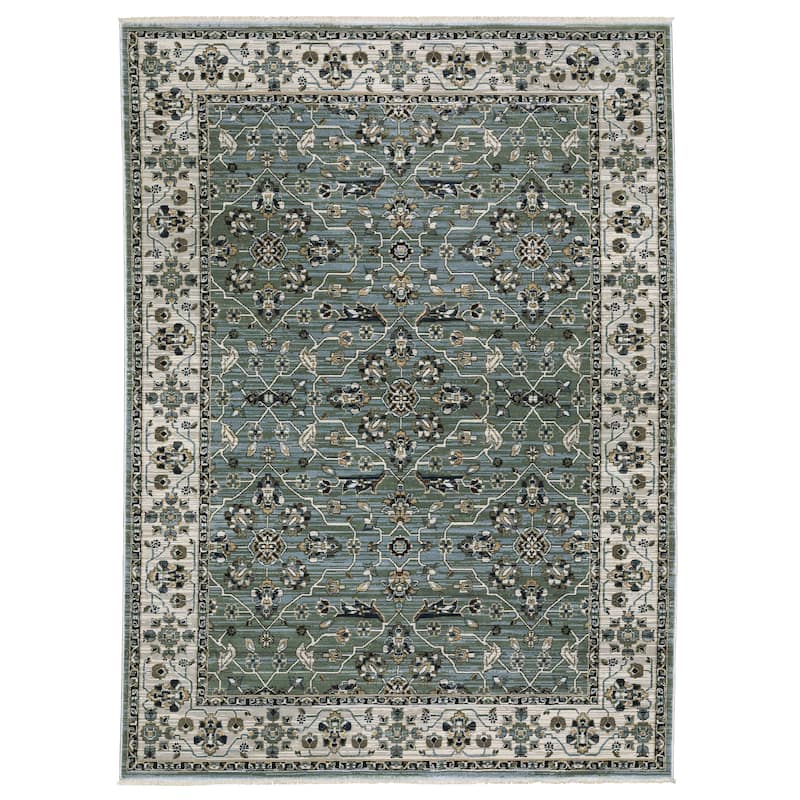 Style Haven Kellan Floral Oriental Blue/ Green Area Rug
