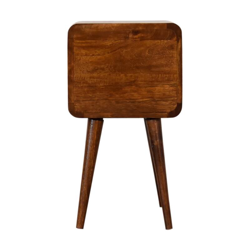 Mini Chestnut Curved nightstand