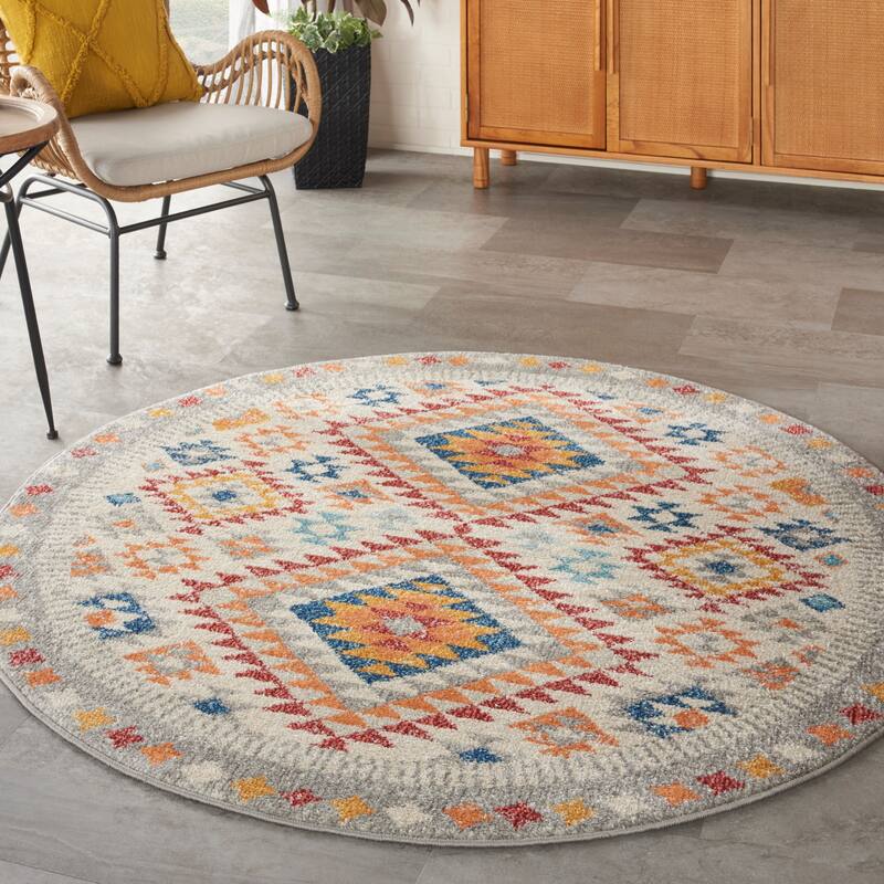 Nourison Passion Modern Boho Tribal Area Rug