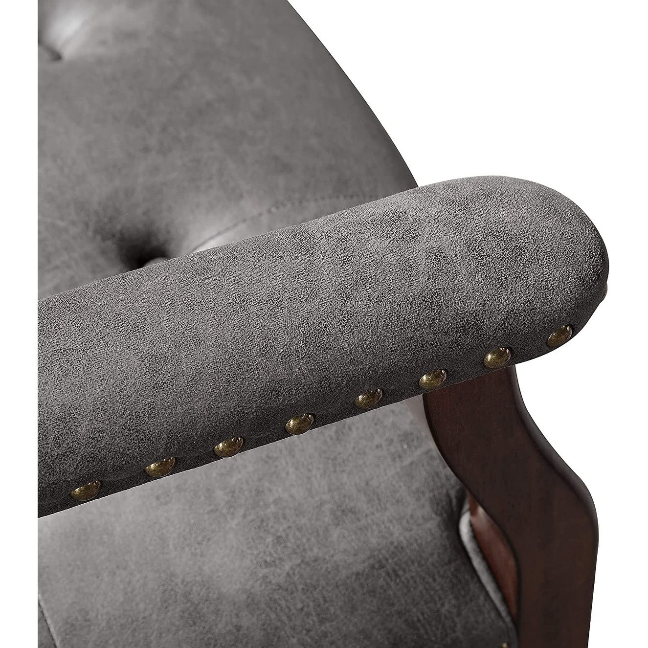 Solid Wood Frame Dining Chairs with Casters for Poker Tables-image