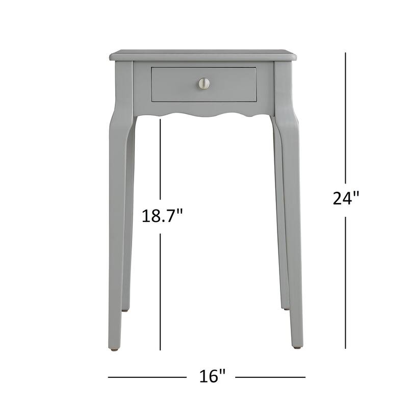 Daniella 1-Drawer Wood Storage Side Table by iNSPIRE Q Bold