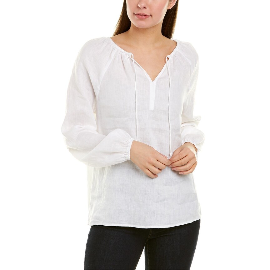 linen peasant blouse