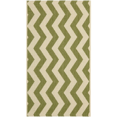 SAFAVIEH Courtyard Merlene Chevron Indoor/ Outdoor Waterproof Patio Backyard Rug