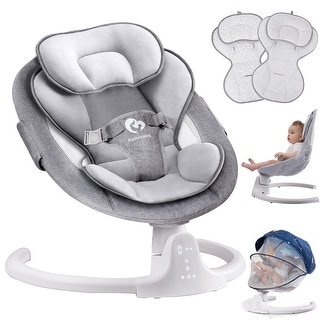 Bluetooth Baby Swing,Compact & Portable Baby Rocker, 3 Seat Positions ...