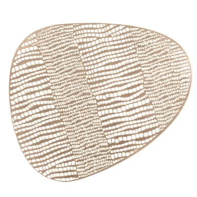 Home Details 4 Pack Oval Pebble Laser Cut Placemat